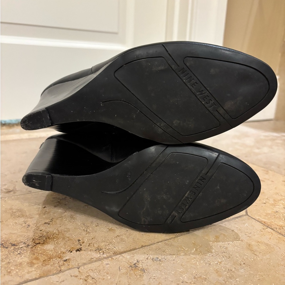 Nine West Black Wedge Boots - Picture 8 of 16